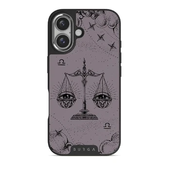 Libra - iPhone 16 Case, Elite Dark (MagSafe) / Silver / Purple
