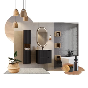 Vonios baldų komplektas Beyond SET-NOB B OAK, 140 cm
