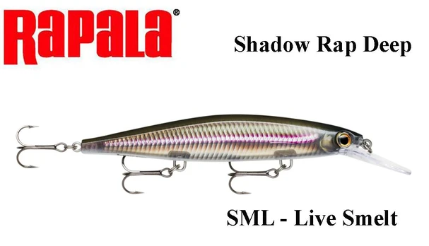 Vobleris Rapala Shadow Rap Deep 11 cm 13 g SML - Live Smelt 11 cm