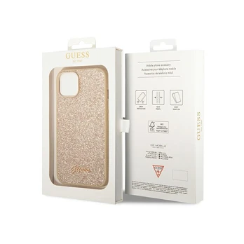 Dėklas Guess GUHCP14SHGGSHD iPhone 14 Auksinis