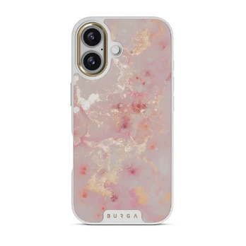 Golden Coral - Pink iPhone 17 Case, Elite Light (MagSafe) / Gold
