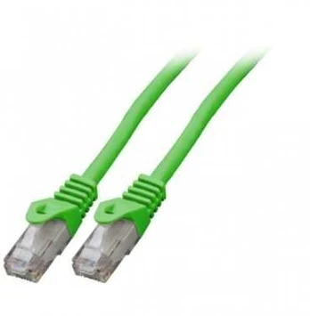 Mercodan Patchkabel KAT6 UTP, Gr?n, 0,25m, Halogenfri, 2x4xAWG24