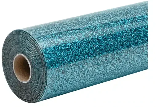 HTVRONT Glitter Heat Transfer Film, 30.5 cm x 90 cm (blue)