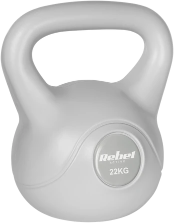 Kettlebell bitumiczny 22 kg pilka REBEL ACTIVE