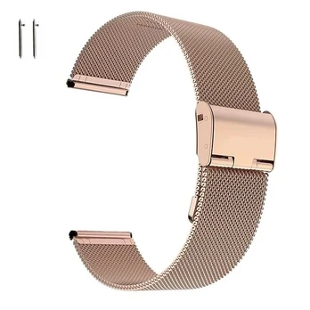 „BestAccessories“, Milano apyrankė, plotis 18 mm, rožinio aukso spalvos