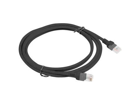 Lanberg PCU6-10CC-0200-BK tinklo kabelis Juoda 2 m Cat5e U/UTP (UTP)
