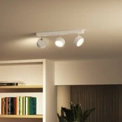 "Philips Bracia" LED lubinis prožektorius, trijų lempučių, baltas kaina