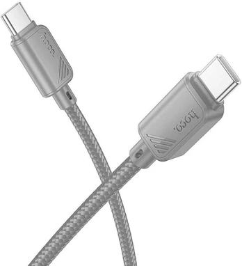 HOCO cable Type C to Type C 3A 60W X113 1 m pilka
