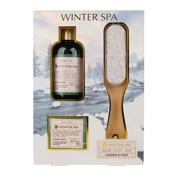 Accentra Winter Spa vonios rinkinys Ginger & Mint su pemza