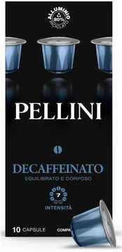 Pellini Nespresso Top Decaffeinato kapsulės - 10 vnt