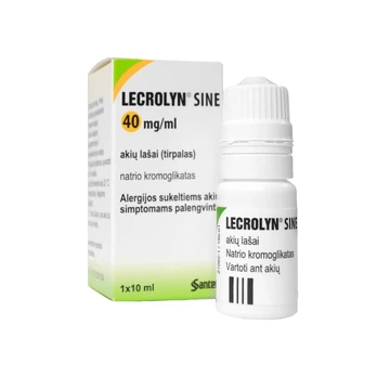 LECROLYN SINE 40 mg/ml akių lašai (tirpalas) 10 ml