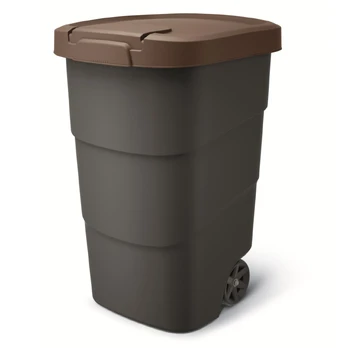 Prosperplast Šiukšliadėžė WHEELER 95 L - ruda