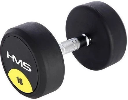 HMS hantelis HG PRO gumuotas 1 x 18 kg