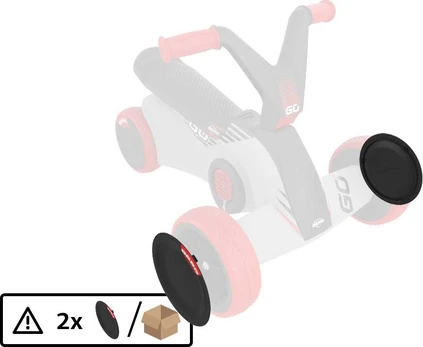 BERG GO² SparX Raudona - Front Wheel Cover (2x)