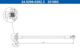 Stabdžių žarnelė ATE 24.5296-0282.3
