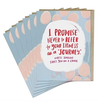 6-Pack Em & Friends Illness Is Not A Journey Card