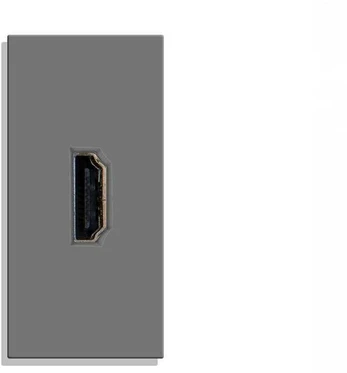 HDMI lizdas Feelspot, pilkas