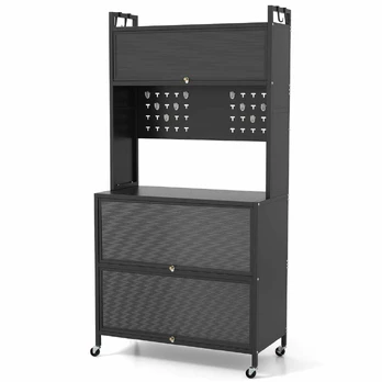 Bonideco Select Virtuvės spintelė 80x40x160cm., juodos spalvos