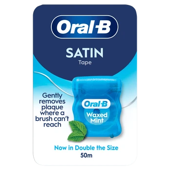 Dantų siūlas Oral-B Satin Waxed, 50 m