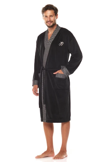 Vyriškas chalatas Royal 2050 Black