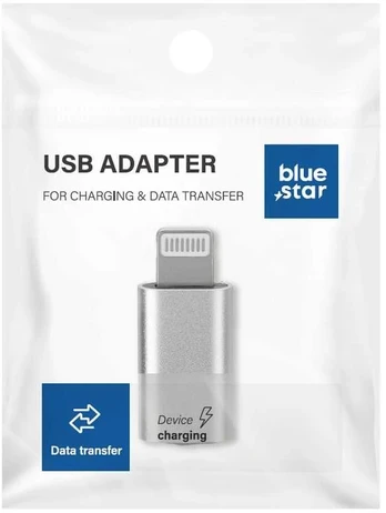 BlueStar Adapteris Type C to Lightning Blue Star - baltas