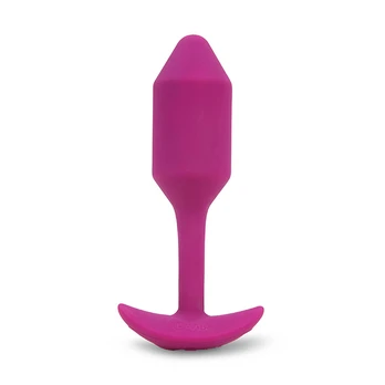 B-Vibe - Vibrating Snug Plug 2 (M) Rose Analinis kaištis