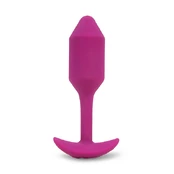 B-Vibe - Vibrating Snug Plug 2 (M) Rose Analinis kaištis kaina