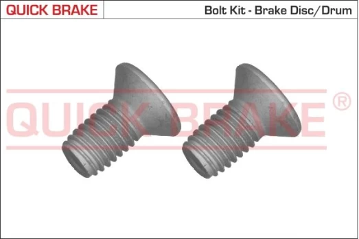 Varžtų komplektas, stabdžių diskas QUICK BRAKE 11670K