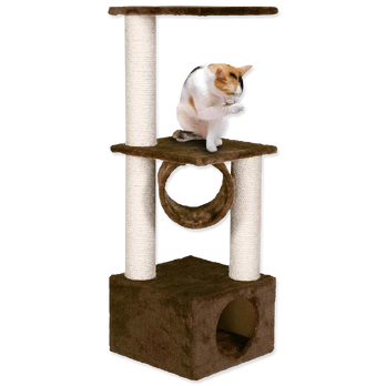 Namelis katėms : Placek Cat Scratching Tree Tamara 36*36*109cm, rudos spalvos