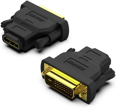 BENFEI adapter DVI to HDMI bidirectional 2 pack juodas