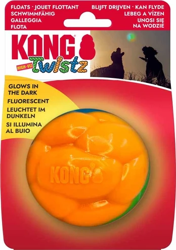 Kong - Twistz High-Viz Ball - High-Visibility Colors - Ø8,5cm