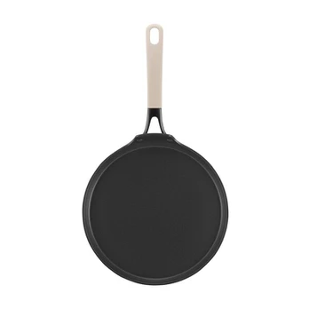 Ambition blynų keptuvę su Qualum Basic danga Mossa, 26 cm, juoda/smėlio