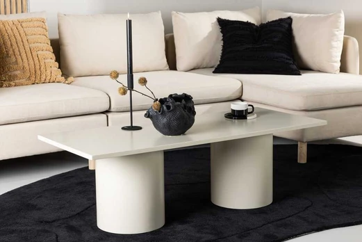 Venture Design Sofos stalas, Sandvika, 120x50 cm, Bežis