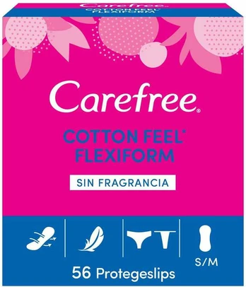 Carefree Nerūpestinga Flexiform Protector Cotton Sin Fragancia 56 U