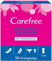 Carefree Nerūpestinga Flexiform Protector Cotton Sin Fragancia 56 U kaina