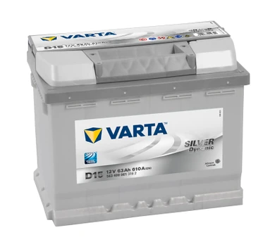 Akumuliatorius Varta D15 63Ah 610A