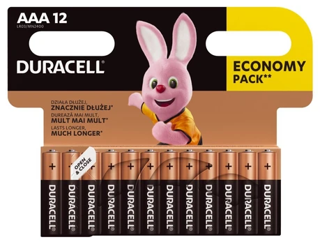 Baterijos DURACELL Basic, AAA (LR03), 12 vnt.
