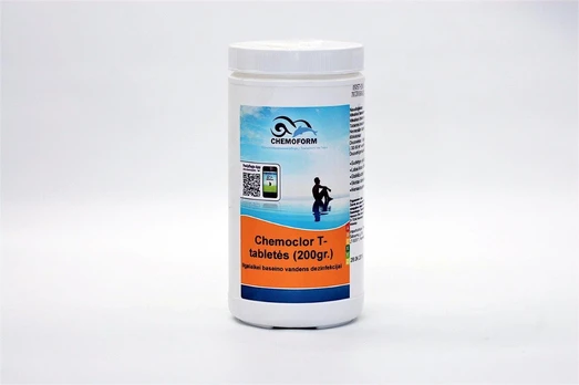 Lėtai tirpstantis chloras 200g tabletėmis, 1 kg