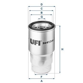 Kuro filtras UFI 24.413.00