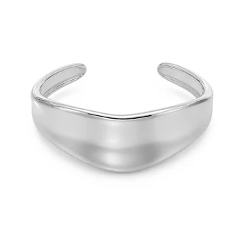 Troli Fashion solid steel bracelet Sidabrinis