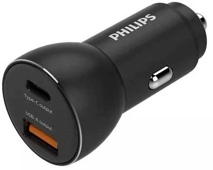 Philips USB fast-charge lader til cigarstik USB-A+C 36W