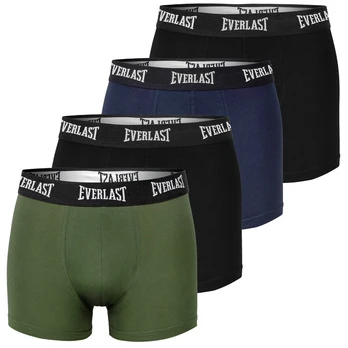 Bokseriai vyrams, Everlast, medvilniniai, spalvų mišinys, 4 vnt.