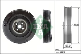 INA 544 0002 10 Crank pulley kaina