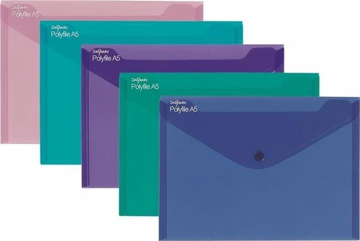 Snopake Envelope aplankas A5 miksas (5 vnt.)