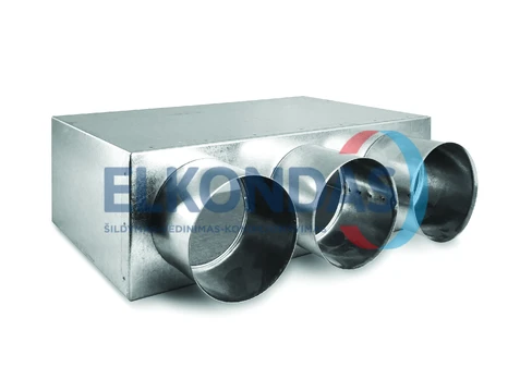 Metalinė dėžutė vėdinimo grotelėms 3x75