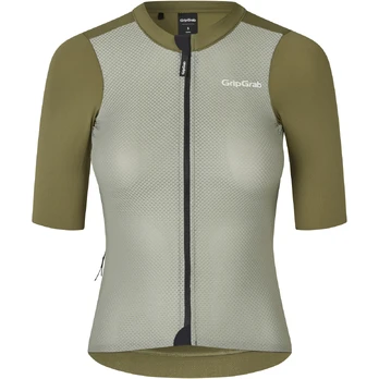 GripGrab PACR Lightweight moteriški marškinėliai | Olive Green, S