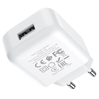 Telefono įkroviklis Hoco N2 + USB-C cable, USB, 100 cm, balta, 10 W