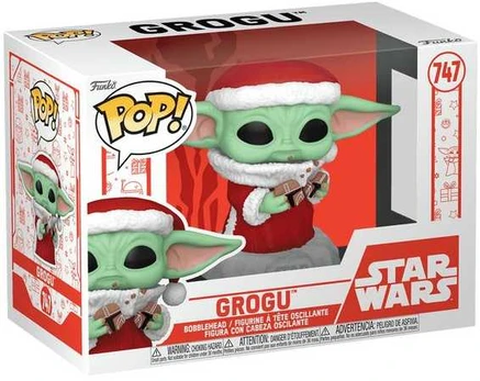 FUNKO POP! Vinilinė figūrėlė: Star Wars: The Mandalorian - Holiday Grogu (The Child)