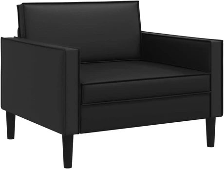 XL fotelis Juoda Dirbtinė oda