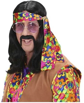 Widmann Sort Hippie Dude paryk